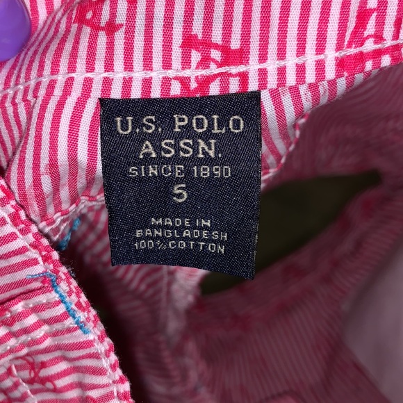 US Polo Assn red striped nautical anchor shorts - Picture 4 of 4